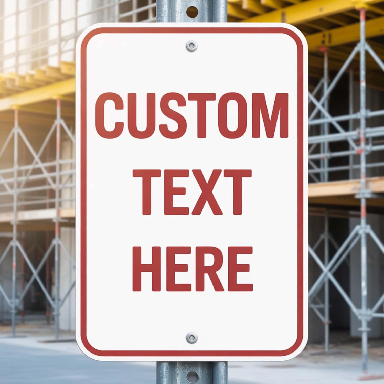 Custom Sign Outdoor 20x15 – Personalized Metal Sign for Business Workplace Home, .040 Rust-Free Aluminum, UV Protected