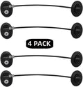 Refrigerator Door Lock, File Drawer Lock, Freezer Door Lock and Child Safety Cabinet Lock by REZIPO Black (4)