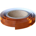 Non Fading Brown Reflective Tape Outdoor Waterproof 1 inch Wide, High Visibility Warning Safety Industrial Marking Tape (15 feet)