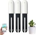 Soil Moisture Meter 4 in 1,Plant Water Monitor,Automatically detect Moisture/Temperature/Light/Fertility,Can Connect to Mobile Phone via Bluetooth,Hygrometer Sensor for Indoor Plants (3pc)