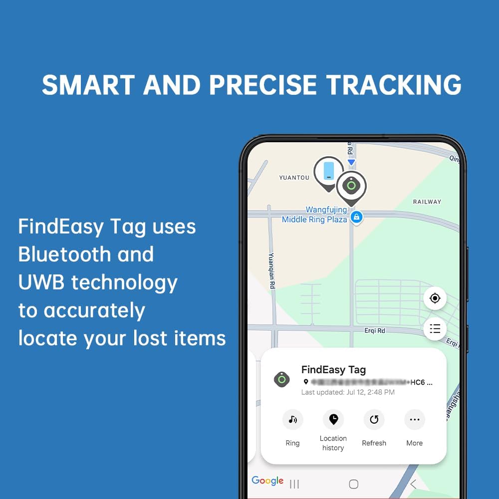 SmartTags for Samsung 4PCS, Bluetooth Trackers Item Locator for Keys, Wallet, Luggage, Pets, IP65 Water-Resistant, Long Battery Life, Compatible with Samsung Galaxy Device (NOT for iOS or Huawei)