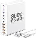 800W USB Charging Station, 120W PD GaN5 Super Fast USB C Charger Block-10 Port, Type C for PC Laptop MacBook Pro/Air Charger Compatible with iPhone 17 16 15 14 13 12 Pro Max, iPad, Galaxy