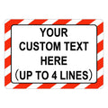 Custom Sign Outdoor Metal, Personalized Metal Sign for Parking, Gate, Delivery, Garage, Weatherproof Customized Signs for Outside, Make Your Own Signs Custom(10x7 Inches, Border)