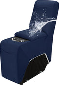 Easy-Going 100% Waterproof Recliner Console Cover, Stretch Middle Console Couch Covers for Reclining Sofas, Sectional L-Shape Furniture Protector for Kids & Pets, 1 Console Cover, Navy