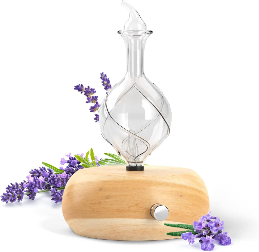 Radiance Nebulizing Diffuser for Pure Essential Oil/Aromatherapy, Premium Home & Professional Use, No Heat, No Water, No Plastic – Light Radiance by Organic Aromas