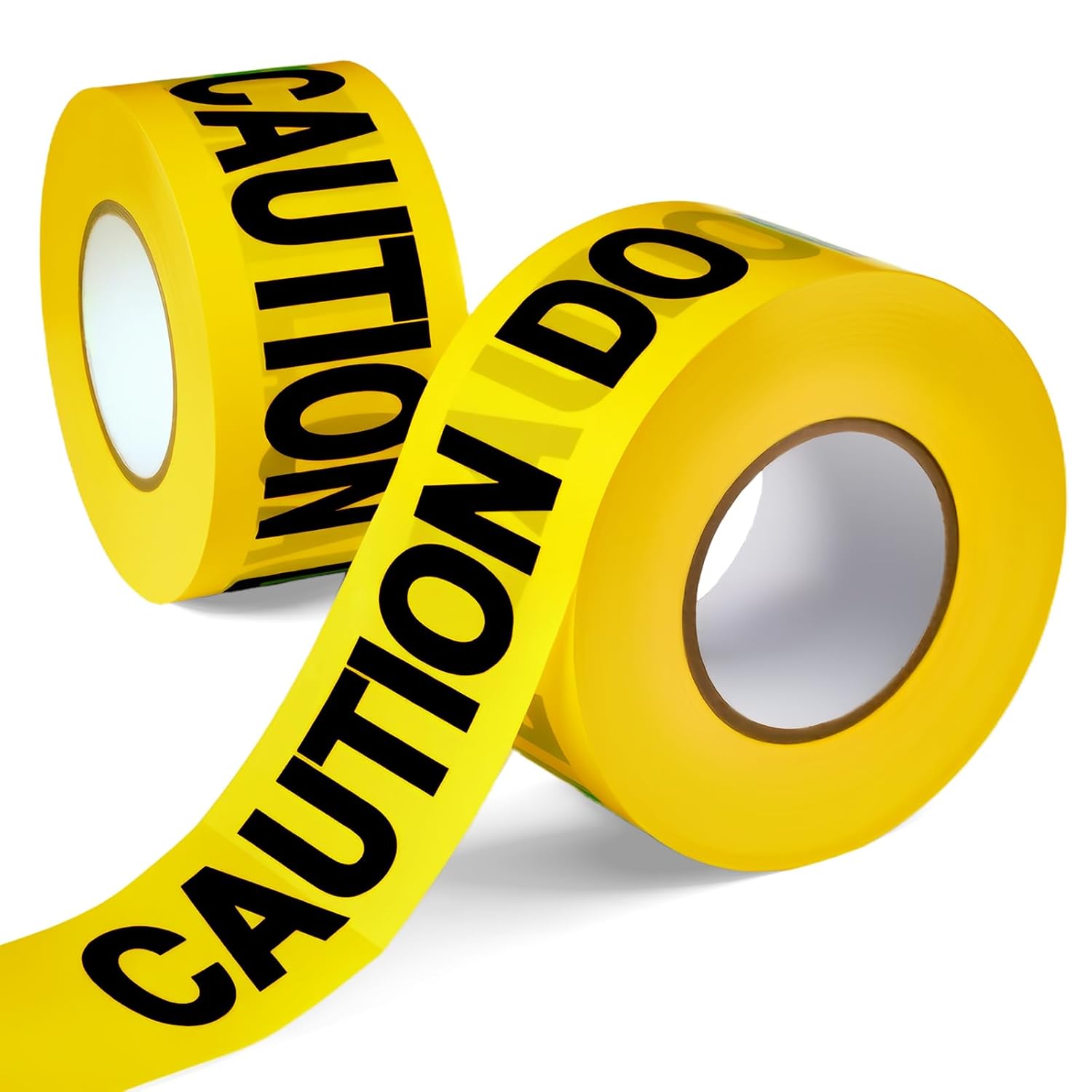 Caution DO NOT Enter Tape – 3 Inch x 1000 Feet | Bright Safety & Hazard Tape with Bold Black Text for Construction, Events, and Dangerous Areas (Caution DO NOT Enter, 2 Pack)