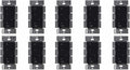 Lutron Caseta Original Smart Dimmer Switch (Lutron Smart Hub Required), for LED Lights, 150 Watt, Single-Pole/3-Way, No Neutral Required, PD-6WCL-BL, Black, 10 Pack