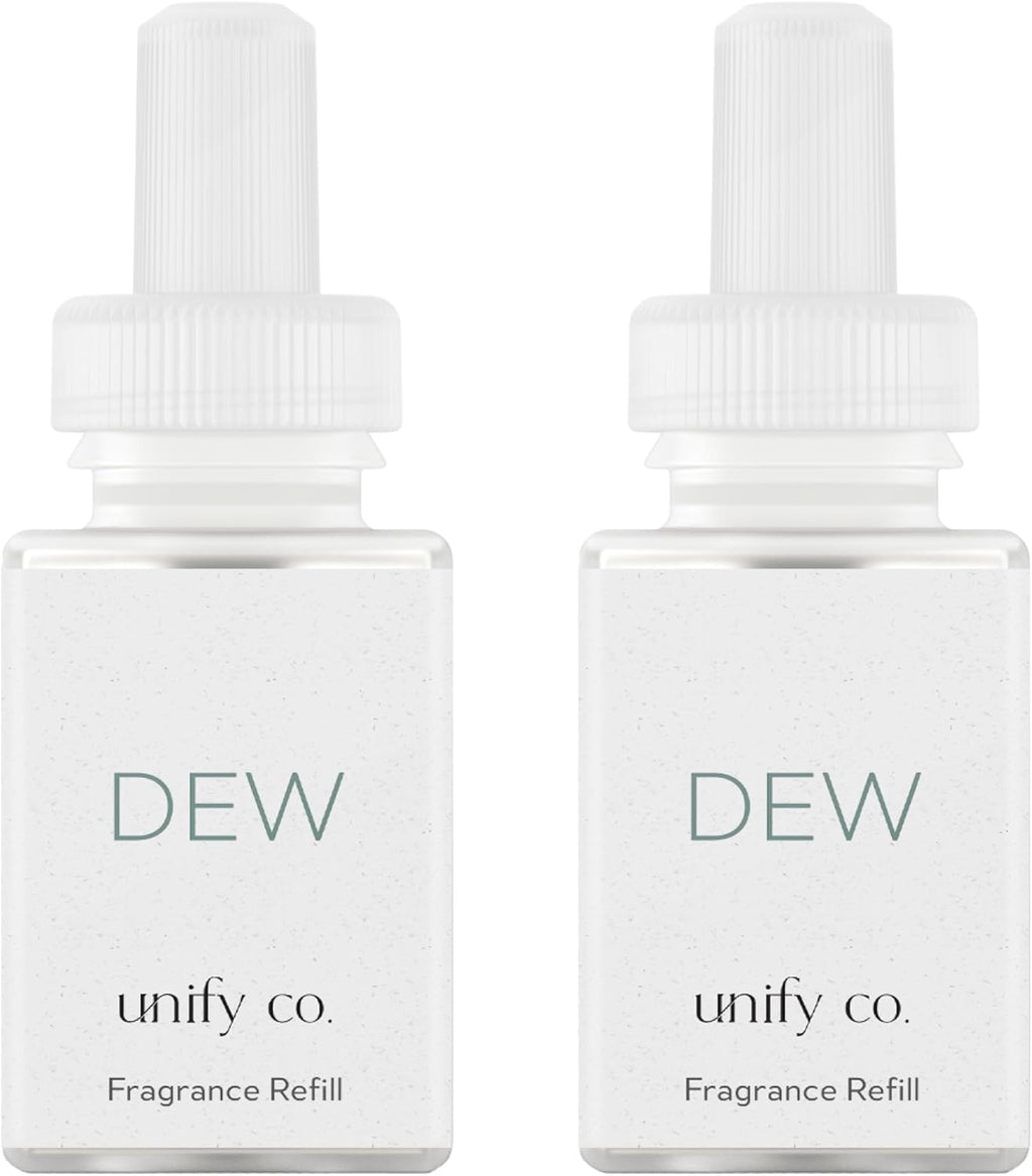 Pura & Unify Co. Home Scent Refill - Smart Air Diffuser - Up to 120-Hours of Luxury Fragrance per Refill - Home Essential - Clean & Safe Diffuser Fragrance - 2 Pack, Dew