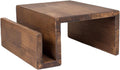 Wooden Couch Arm Tray – Sofa Armrest Table with Book & Magazine Holder, Perfect for Coffee & Remote Control, Solid Wood (Vancouver)