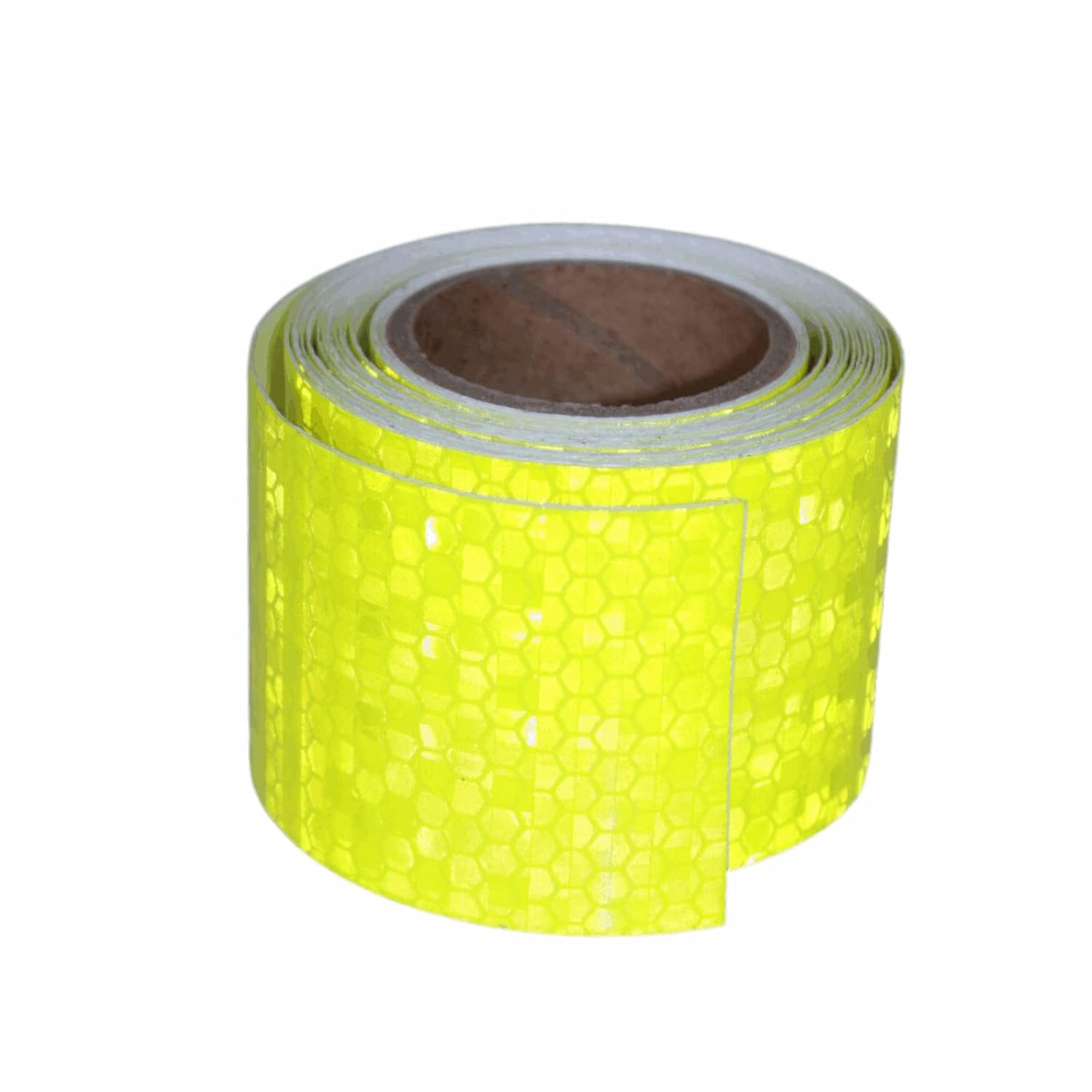 Fluorescent Yellow Reflective Tape Outdoor Waterproof 2 inch, High Visibility Warning Safety Industrial Marking Tape (11 feet)