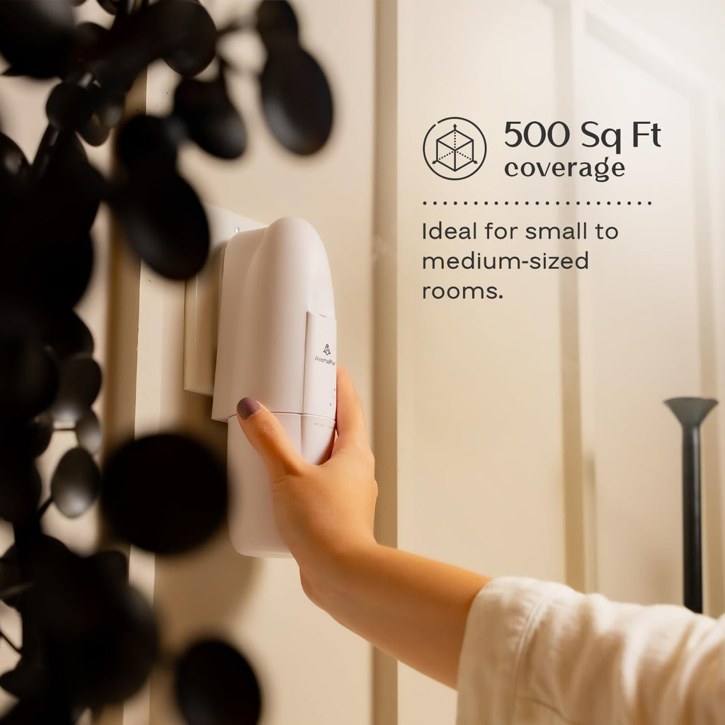AromaPlan 5 Star Collection Plug in Waterless Diffuser (2 Fragrances Included)-Cold Air & Waterless Diffusers for Home & Office- Silent Wall Diffuser Plug in (2 Devices +2 Scents)