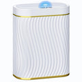 steo spce Automatic Motion Sensor Bathroom Small Trash Can with Lid, 2.6 Gallon Touchless Slim Garbage Can, Smart Waterproof Trash Bin for Bedroom, Restroom, Living Room, Office