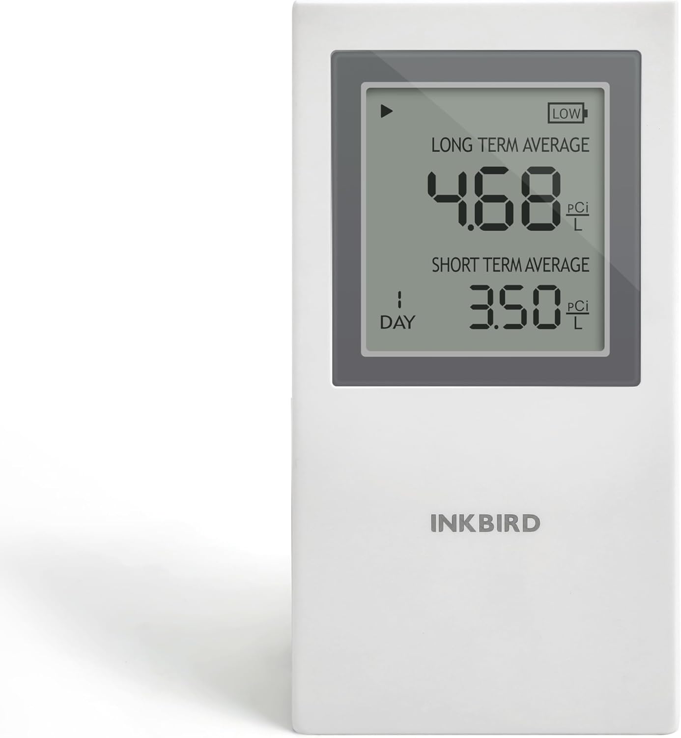 INKBIRD Radon Detector for Home | Radon Tester with Short & Long Term Monitoring | 3 AAA Battery Operated | USA Version Pci/L