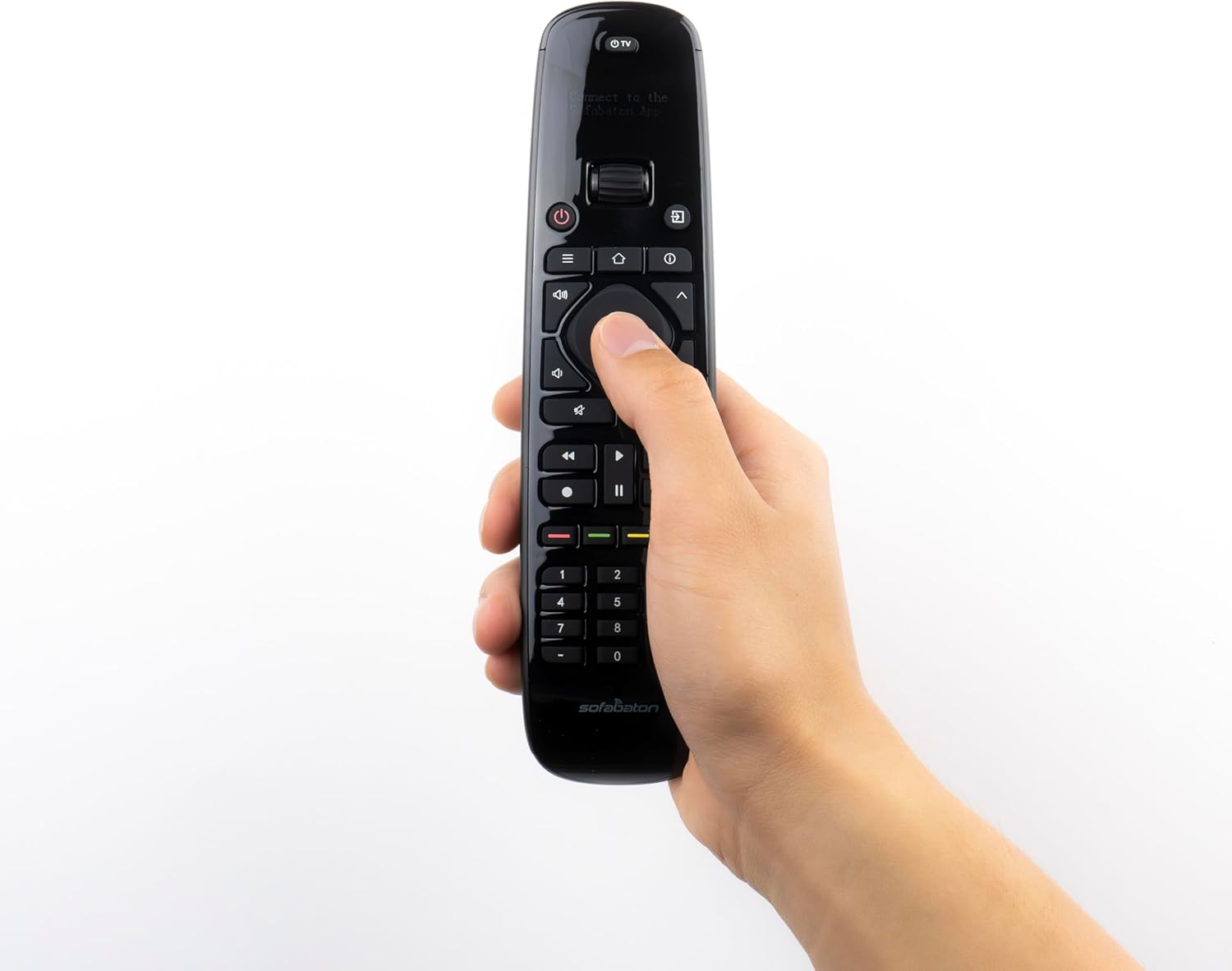 SofaBaton U2 Upgrade Universal Remote Control Ergonomic Universal TV Remote with Backlight, One-Touch Macro Buttons, Bluetooth Pairing, IR Blaster, Compatible with Smart TVs/DVD/STB/Projector