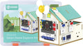 ELECFREAKS microbit Petal Smart Home Sensor Kit with Wood Building Home Material Pack, microbit Starter Kit Equipped with 7+ Distinctive Petal Sensors/Petal:bit Expansion Board(Not Include Micro:bit)