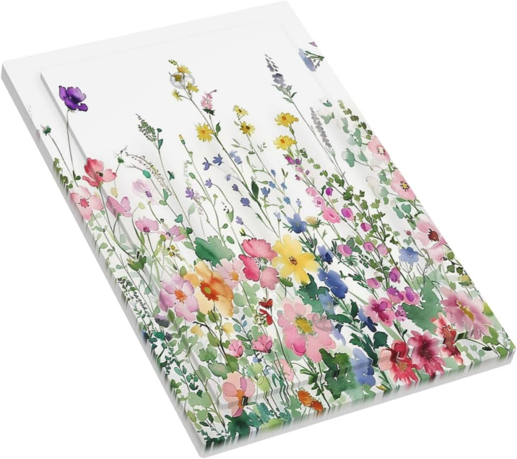 Light Switch Cover Plate Boho Colorful Flowers Plant Rustic Wildflower 1 Gang No Device Blank Electrical Wall Plates Faceplate Decorative Switch Plate for Bed Room Bathroom Decor
