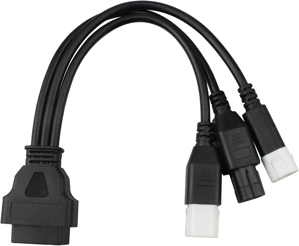 OBD2 Diagnostic Cable Fit for Yamaha Kline Euro5 16 Pin to 3Pin 4Pin 6Pin OBD2 3 in 1 Diagnostic Adapter,OBD2 to OBD1 6/4/3 pin Plug Adapter for Honda Guzzi Kawasaki Suzuki Motorbike