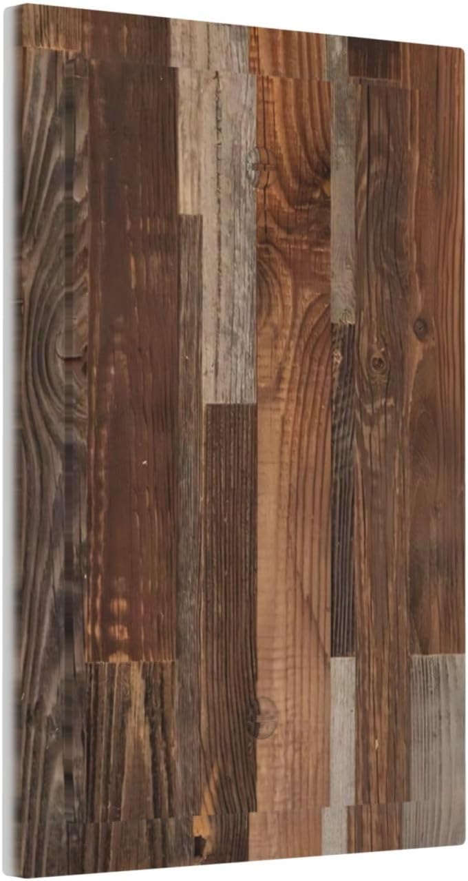Vintage Brown Wooden Boards Print Wood Grain Light Switch Cover Plate 1 Gang No Device Blank Electrical Wall Plates Faceplate Decorative Switch Plate for Farmhouse Home Decor