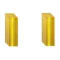 Non Fading Yellow Reflective Stickers 2 inch X 6 inch, Outdoor Waterproof High Visibility Warning Safety Adhesive Reflector Tape (20 Pcs)