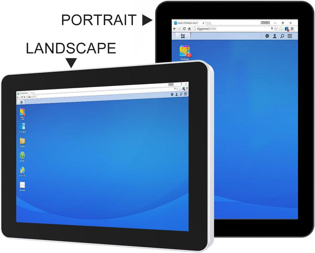 GreenTouch 10.1 Inch Desktop Wall Mountable Multi PCAP Touch Screen Monitor - HDMI/VGA/DVI Input,1280 * 800 Resolution Display