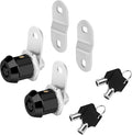 Cam Locks Black RV Storage Locks Keyed Alike, 5/8” Fits on 3/8” Max Door Thickness, RV Compartment Locks for Camper Trailer Cabinet Locks with Keys (Black 5/8 Inch 2Pack)