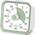 Visual Timer for Kids with Pause Function, 60 Minute Countdown Timer for Kids Desk Study, Teaching, Kitchen Cooking, Office Meetings, Time Management for ADHD (White)