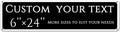 Custom Sign, custom street sign，Reflective,Aluminum Weatherproof Metal Sign Multiple Sizes, Sports field,for Office, Business, Workplace, office, Home, Delivery Signs(6 * 24 Inch)