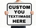 Custom Aluminum Signs – Personalized Weatherproof Metal Signs for Indoor & Outdoor Use – Multiple Sizes – Add Text/Logo – Optional Reflective & Double-Sided Printing – for Home, Business, Hazard, Garden, Door & Commercial Use (square, 24x24inch)