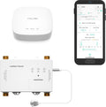 YoLink LeakStop 2-Channel for Sinks/Washing Machine, Dual Auto Shutoff Valves & Leak Detection, Real-Time Monitoring, LoRa Long-Range, 2 AA Up to 5-Year Battery – Hub Included
