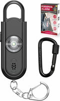 Safe Sound Personal Alarm, 130 dB Loud Siren Song Emergency Security Alarm Keychain with Strobe LED Light, Personal Sound Safety Siren for Women, Men, Children, Elderly