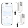 Daytech Freezer Thermometer with Room Thermometer and Freezer Alarm 2in1 WiFi Temperature Sensor with App and Email Alerts for Fridge Fish Tank Pet Cage Wine Cellar Greenhouse 2 Pack (No Hub Required)