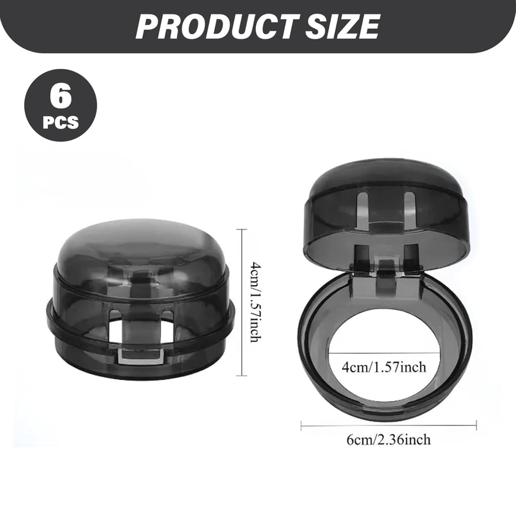 Stove Knob Safety Covers, 6PCS Gas Stove Knob Locks, Heat-Resistant Covers, Easy to Install Oven for Child SafetyStove Safety