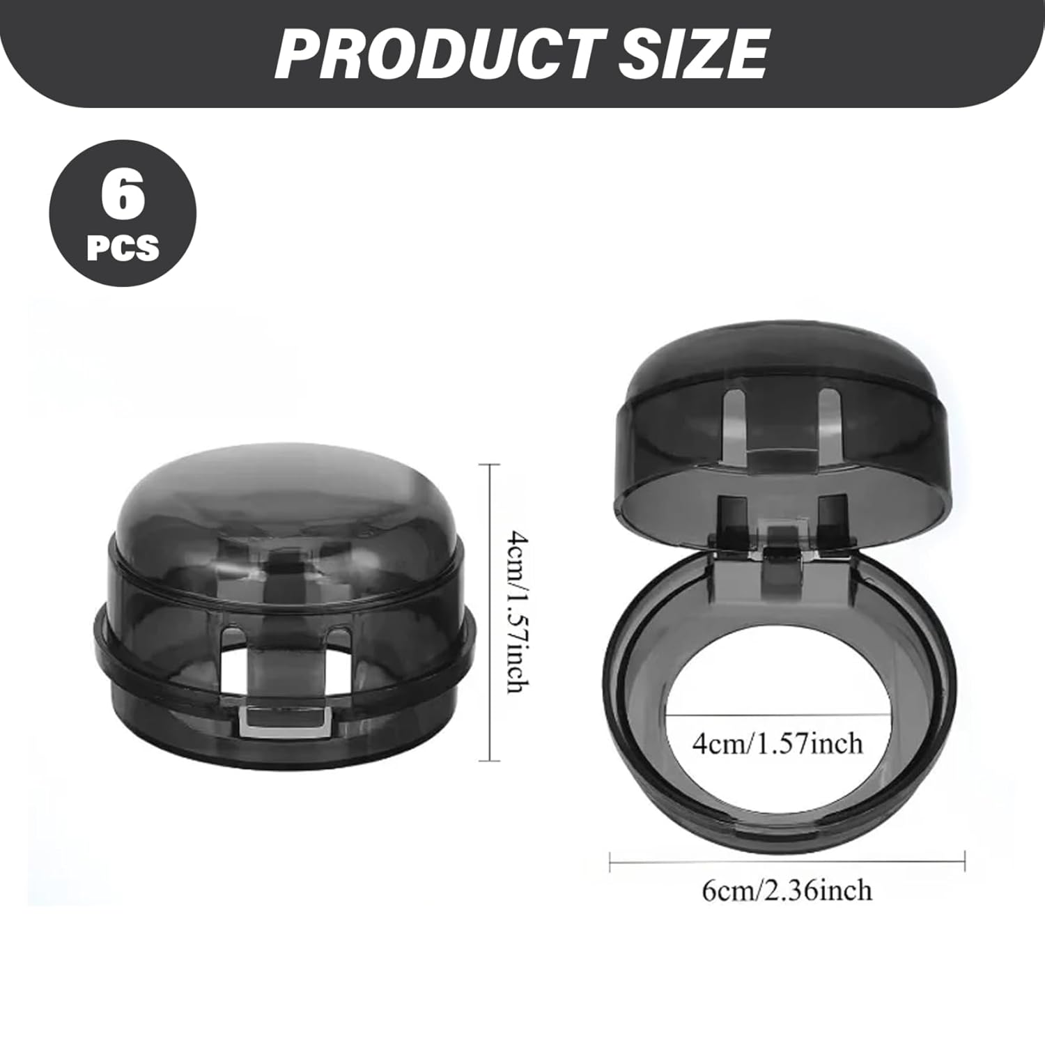 Stove Knob Safety Covers, 6PCS Gas Stove Knob Locks, Heat-Resistant Covers, Easy to Install Oven for Child SafetyStove Safety
