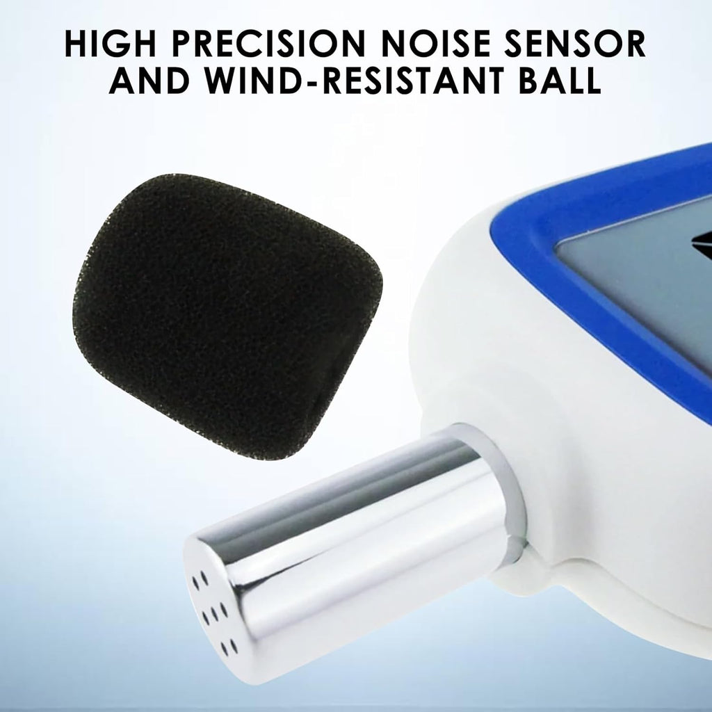 Decibel Meter Data Logger Bluetooth Sound Decibel Meter, Compatible with Smartphone for App Data Records 30dB to 130dBA Sound Level Meter Portable SPL Meter for Classroom Home Office
