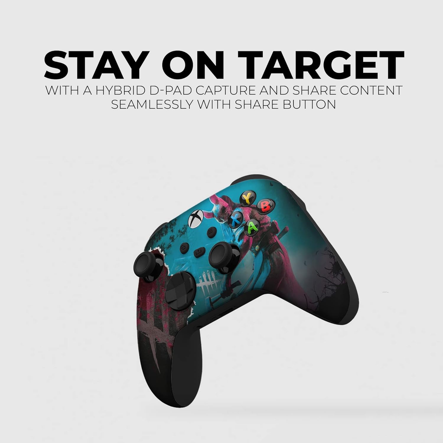 DreamController Dead By Daylighht Custom X-box Controller Wireless compatible with X-box One/Series X/S Proudly Customized in USA with Permanent HYDRO-DIP Printing (NOT JUST A SKIN).