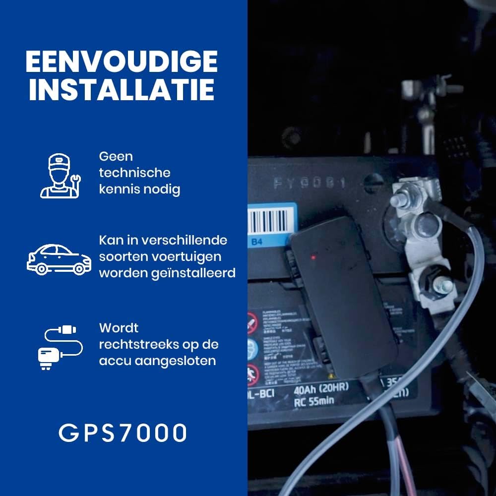 GPS7000 Hidden Vehicle GPS Tracker for Vehicles | 2 Years Service Included | 4G Car GPS Tracker Device | Easy Self-Installation | Real-Time Vehicle Tracking | Optional Renewal, No Mandatory Fees