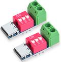 12PCS USB-C PD/QC Fast Charge Trigger Module & Decoy Board - Dual-Port Voltage selector (5V/9V/12V/20V Output) Charger Power Delivery Boost Module