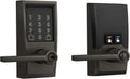 Schlage FE789WBCEN530LAT Encode Century WiFi Latitude Lever Smart Keyless Entry Touchscreen Door Lock, Black Stainless