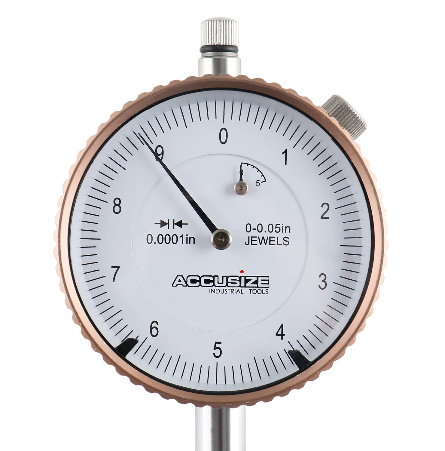 Accusize Industrial Tools Agd2 Style 0-0.05'' by 0.0001'' Dial Indicator with Lug Back, P900-S097