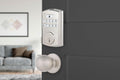 BRINKS Security Door Locks, High-Security Keyless Entry, Smart Electronic Door Lock with Deadbolt, Up to 50 Codes, Automatic Locking (Deadbolt & Passage Knob, Satin Nickel)