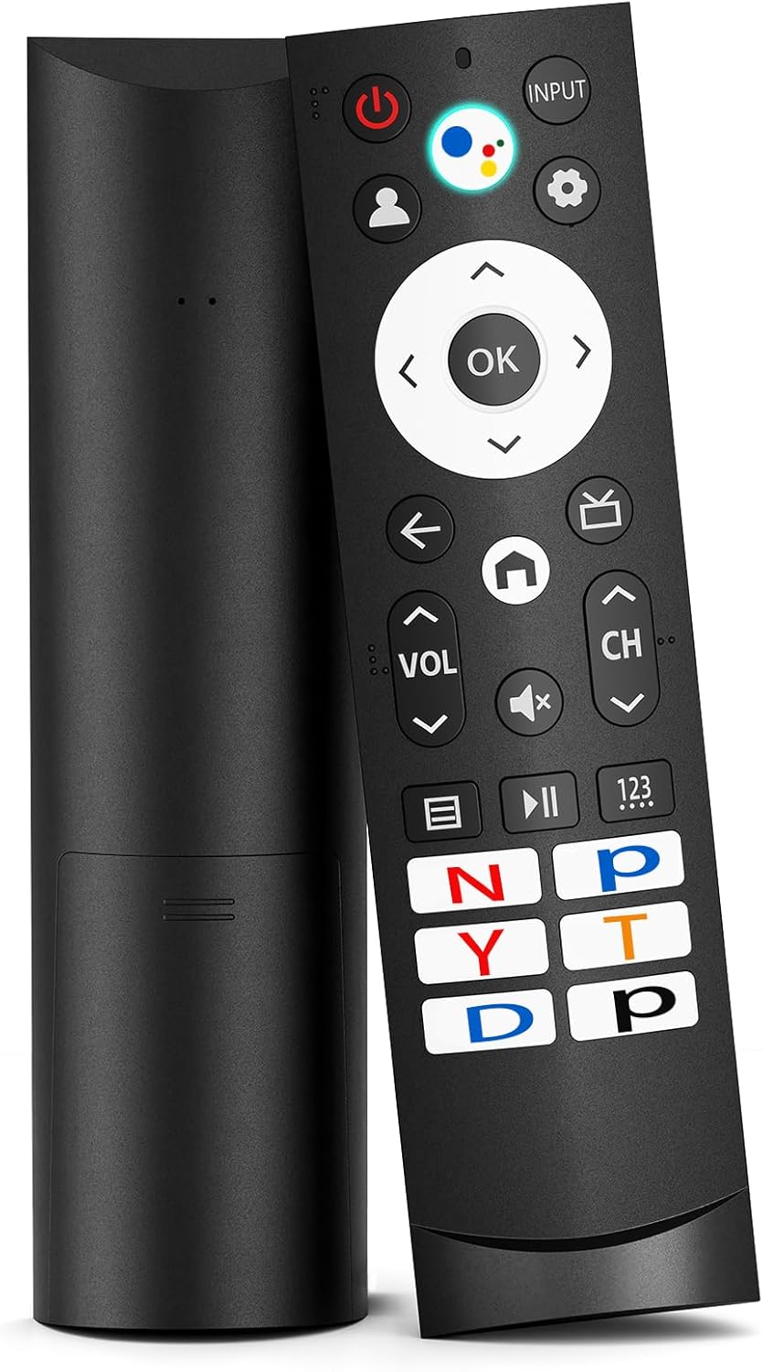 Voice Remote Replacement Fit for Hisense Google Smart TVs –Compatible with 4K QLED UHD Mini-LED Quantum ULED Series, 2-Year Warranty