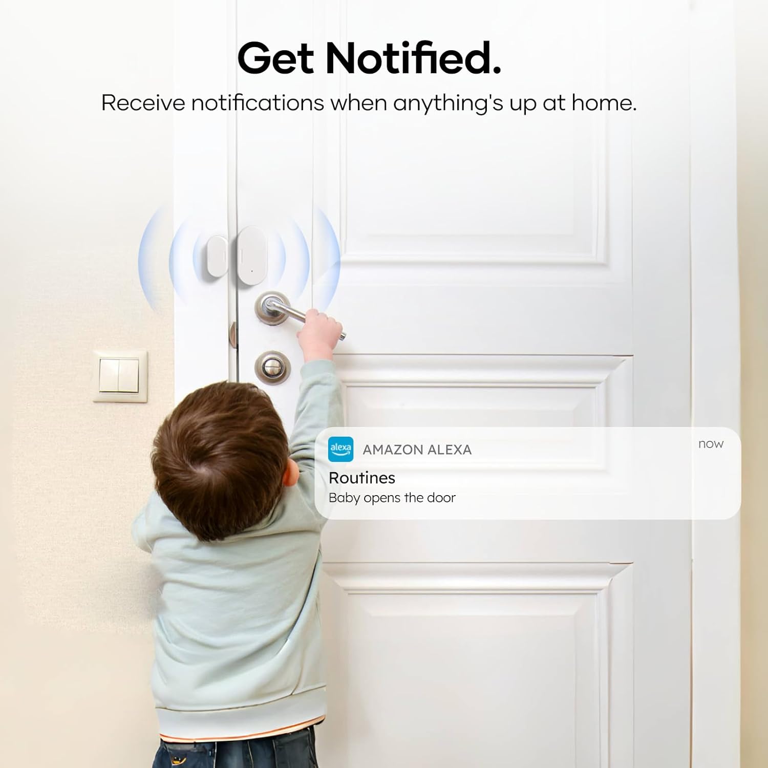 Zigbee Door Sensor 2 Pack, Mini Smart Door Sensor, Home Automation, Kid Safety, Compatible with SmartThings, Alexa, Home Assistant, Aeotec, Hubitat, Homey with Build-in Zigbee Hub, Hub Required