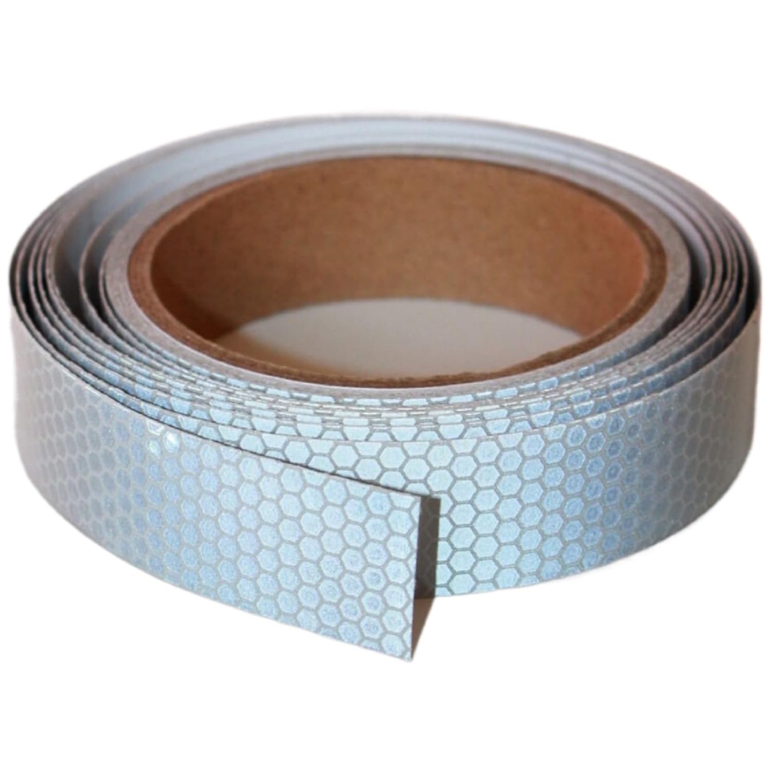 Non Fading Reflective Tape Silver Outdoor Waterproof 1 inch Wide, High Visibility Industrial Marking Tape, Safety Adhesive Stickers (15 feet)