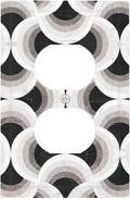 Abstract Art Marble Duplex Outlet Decorative Light Switch Covers Electrical Faceplate Switch Plates for Bathroom Kitchen Home