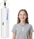 Wearable Mini Air Purifier – F6I Portable Personal Negative Ion Air Ionizer Helps Reduce Pollen, Dust & Odors, USB Rechargeable, Silent, Filter-Free for Home, Office or Travel, White
