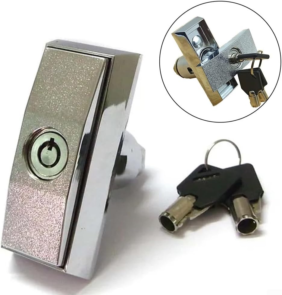 Zinc Alloy T-Handle Lock for Vending Machines, Game Cabinets, and Car Washing Equipment Weather‑Resistant Security Mechanism