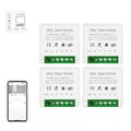 ZigBee3.0 Smart Switch Mini Relay Switch, ZigBee Smart Light Switch Need Zigbee Hub Work with Tuya Smart Life APP Smart Button Scene Remote for Tuya Smart Home Devices (4)