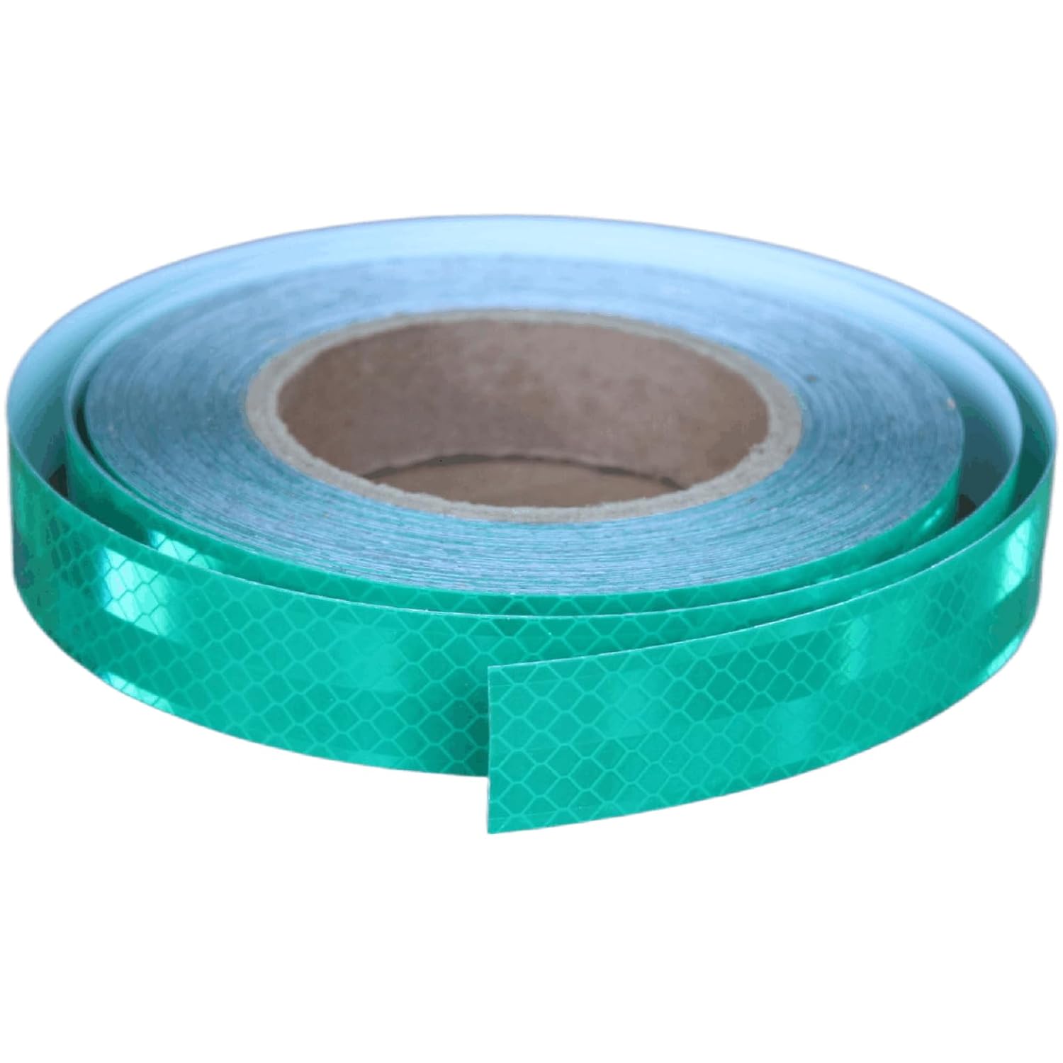 Non Fading Reflective Tape Green Outdoor Waterproof 1 inch, High Visibility Warning Industrial Marking Tape, Safety Stickers (68 feet)