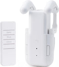 Automatic Curtain Opener Electric: Smart Remote Control Closer｜Long-Lasting Battery/Type-C｜No Drill for 8-40mm Roman Rods/T-Tracks & U-Rails｜Quiet Motor Robot for Bedroom/living room