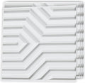 Art3d Decorative 3D Wall Panel, 32 Sq.FT PVC Interior Wall Decor for Living Room, Bedroom, Lobby, Office, Shopping Mall, White